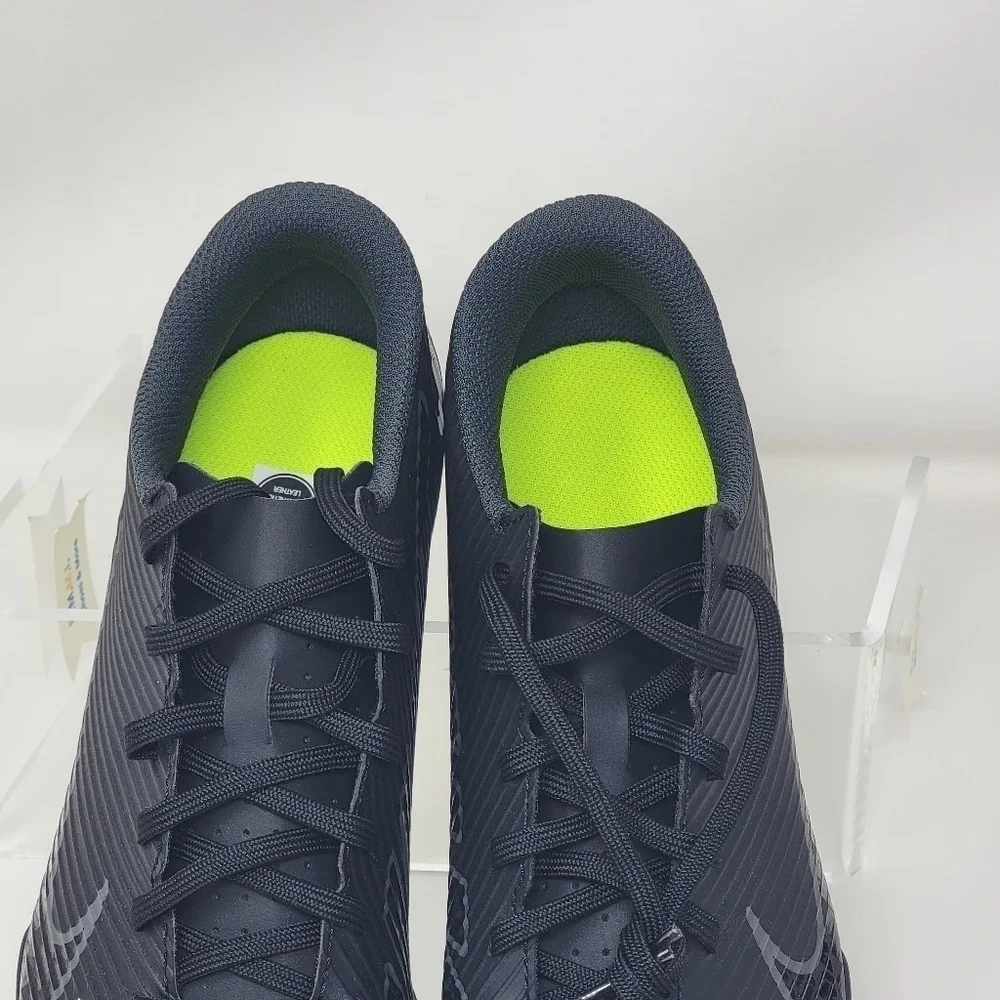 Nike Mercurial Vapor 15 Club FG MG Black Soccer DJ5963-001 Men's Size 5 New